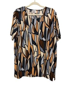 Vintage Jostar multi-brown Top sz XXL